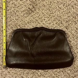 Vintage clutch chocolate brown, strap needs repair